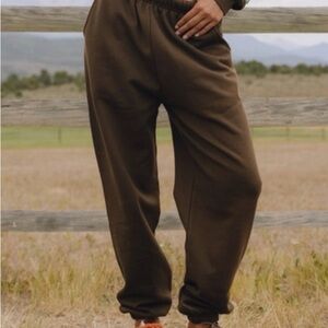 Daily Drills Brown Sweatpants NYC collab sz S